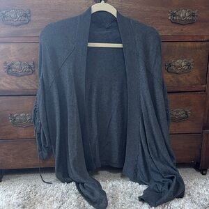 Elegant Charcoal Women's Cardigan